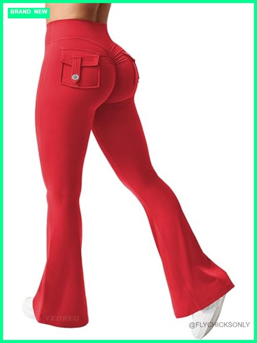 High Waist Flare Leggings with Pockets for Women Yoga Pants